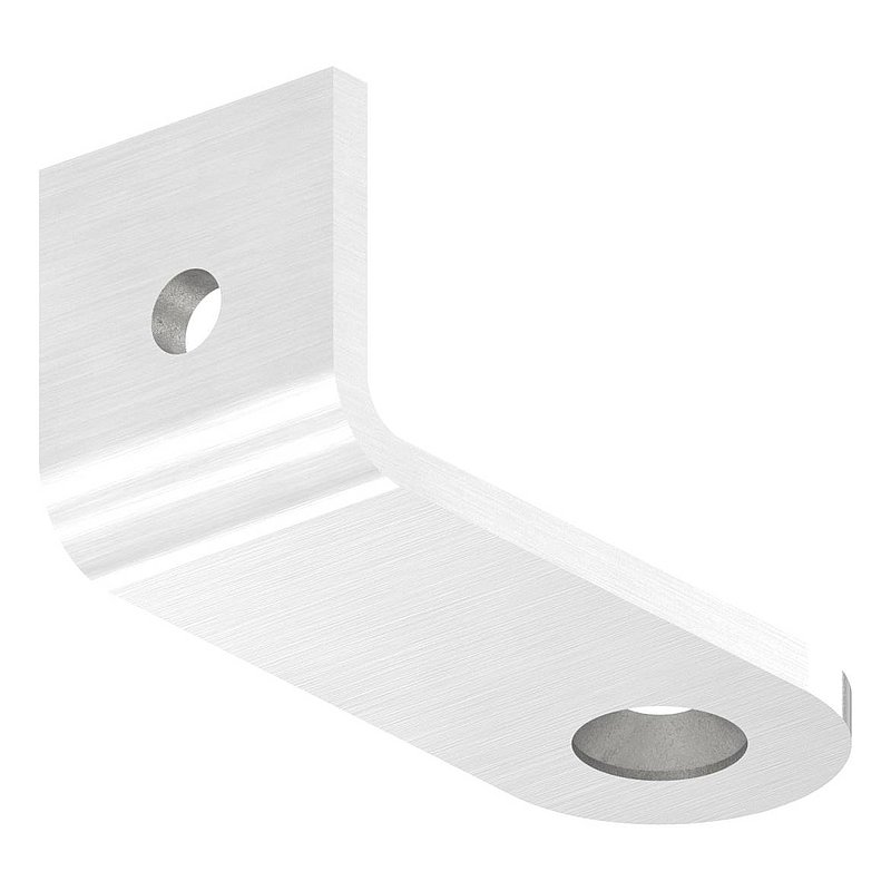 Languette coudée pour poignées de tirage pour tube 33,7mm, V2A