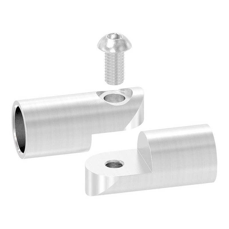 Rundstabverbinder mit Gelenk Ø 14mm, V2A