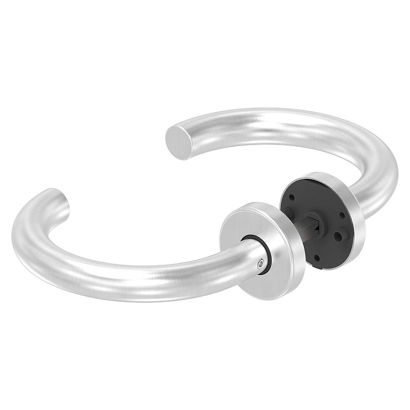 Paire de poignée de porte, pivotante, V2A