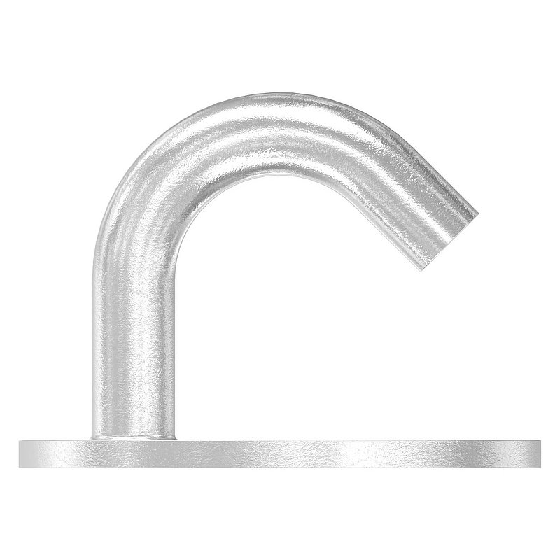 Fixing eye/hook with round plate AISI316