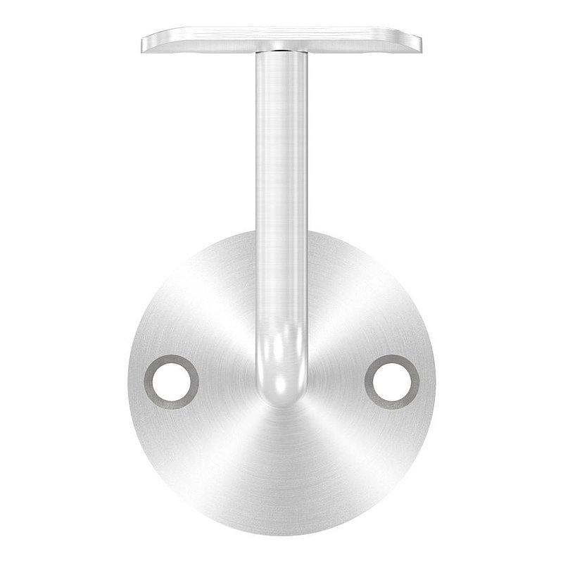 Handrail bracket with handrail connection plate 42.4 mm (round plate and bracket welded),