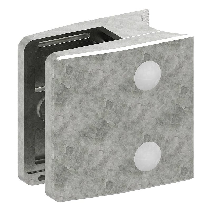 Glasklemme Mod. 35, Anschluss: 42,4mm, Zink roh