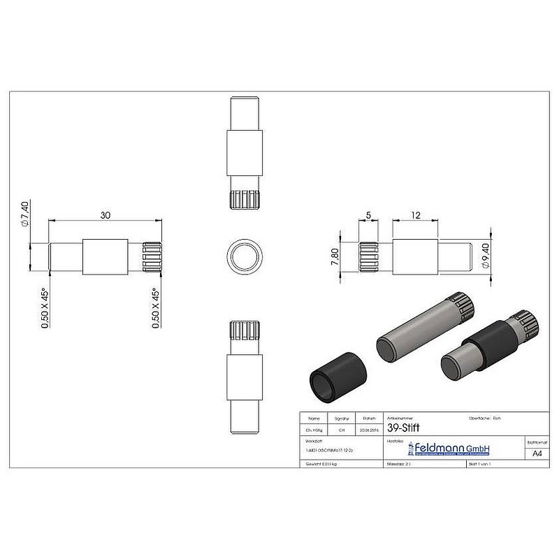 Sicherungsstift für Mod. 39