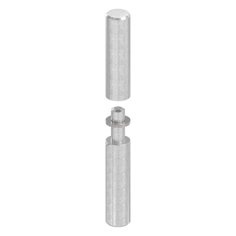 Weld-on strap, L: 120mm, with fixed pin, AISI304