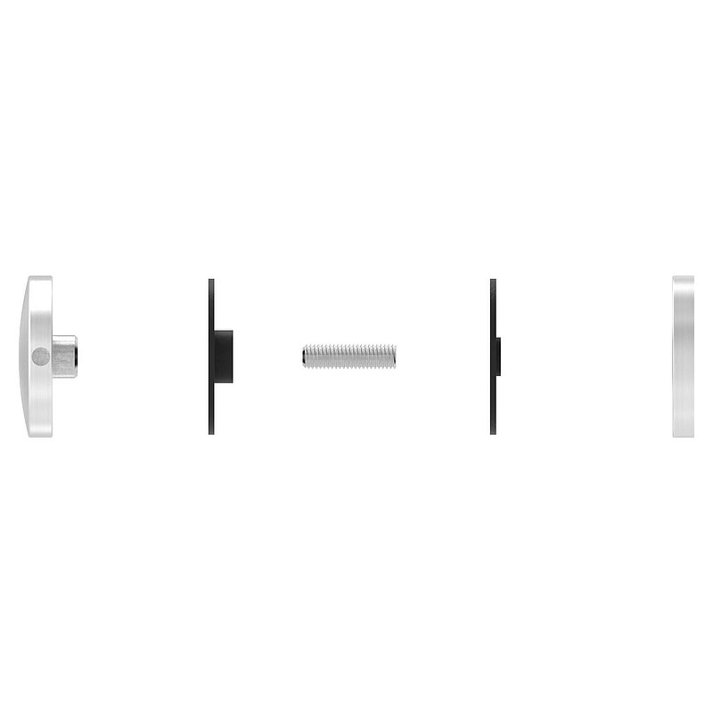 Glass point holder Ø 52 mm, suitable for Brenk holder, ALU