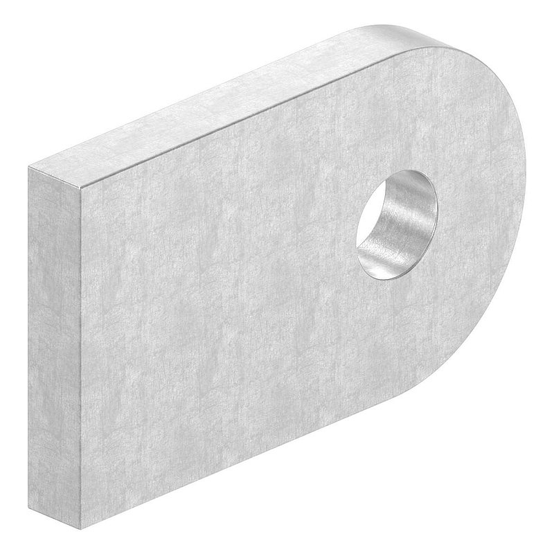Languette à souder, 50x30x6mm, surface 3c mate, V2A