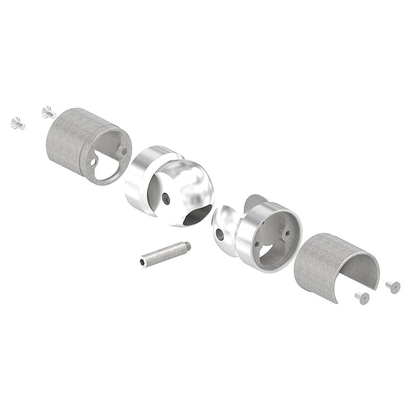 Gelenkverbinder für LED-Nutrohr 42,4mm, V2A
