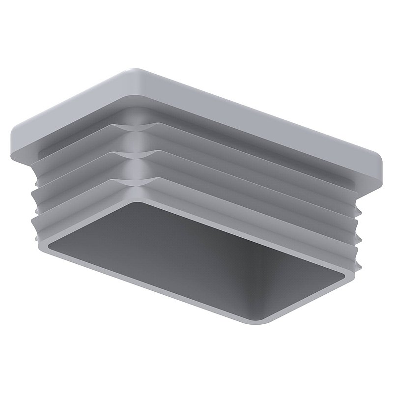 Bouchon plastique pour tube rectangle 50x30mm