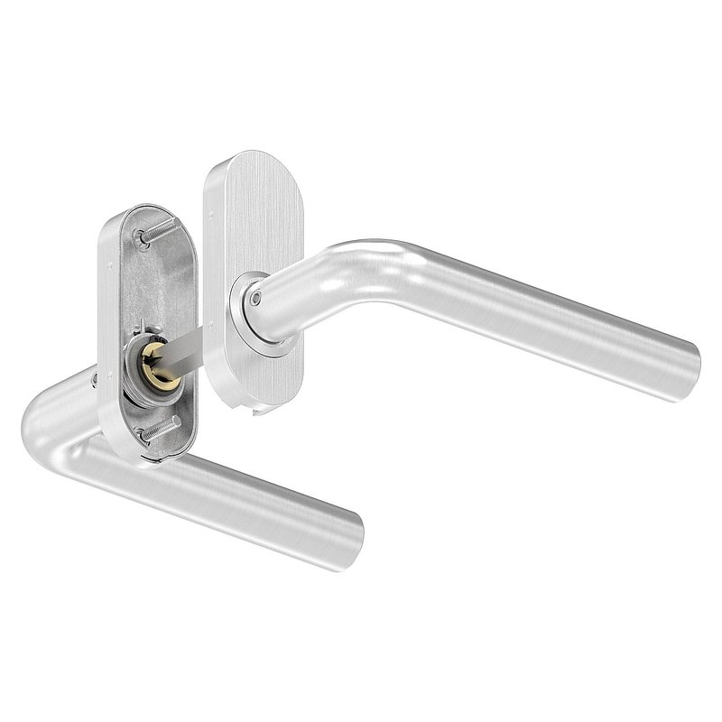 Pair of door handles, AISI304