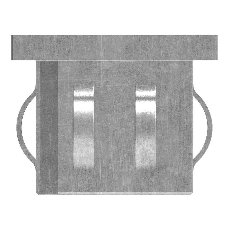 Stahleinschlagkappe, für Quadratrohr 40x40mm