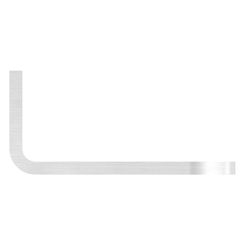 Languette coudée pour poignées de tirage pour tube 33,7mm, V2A