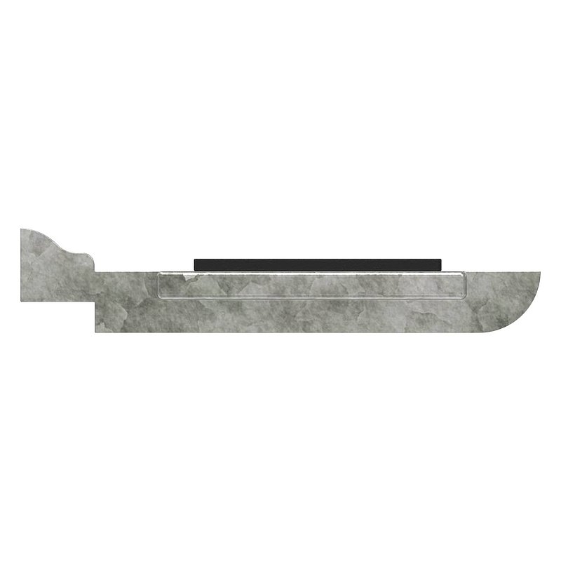 Plaque de sécurité pour modèle 14 , zinc brut