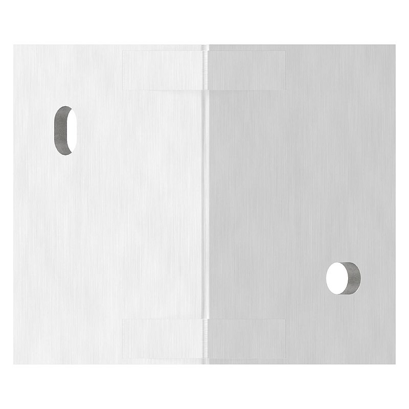 Wall mounting as external corner for posts 40x40mm, AISI304