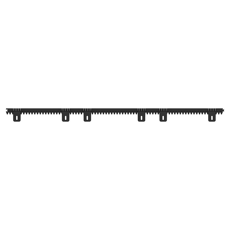 Rack 28 x 20 mm, made of reinforced nylon with steel core, length 1m, without mounting hardware