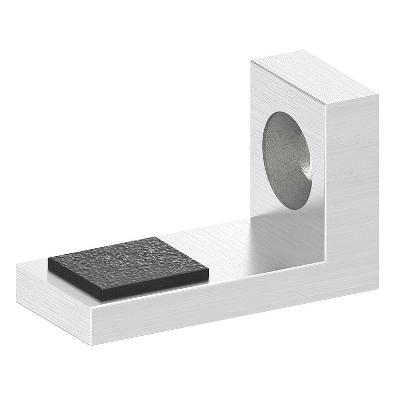 Retaining shelf with straight connection, AISI304