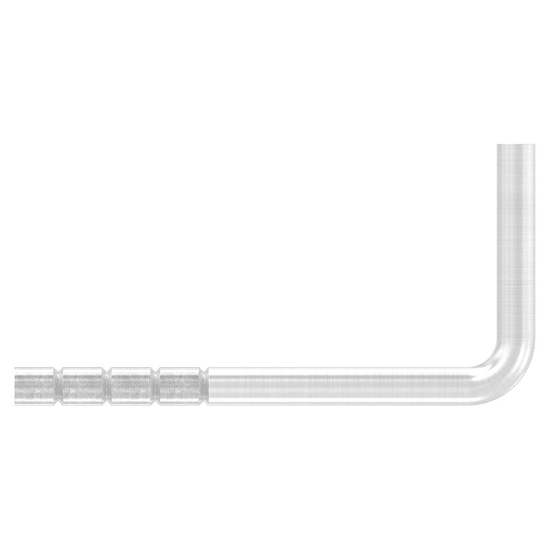 Handrail bracket for setting in concrete, bracket 12mm, AISI304