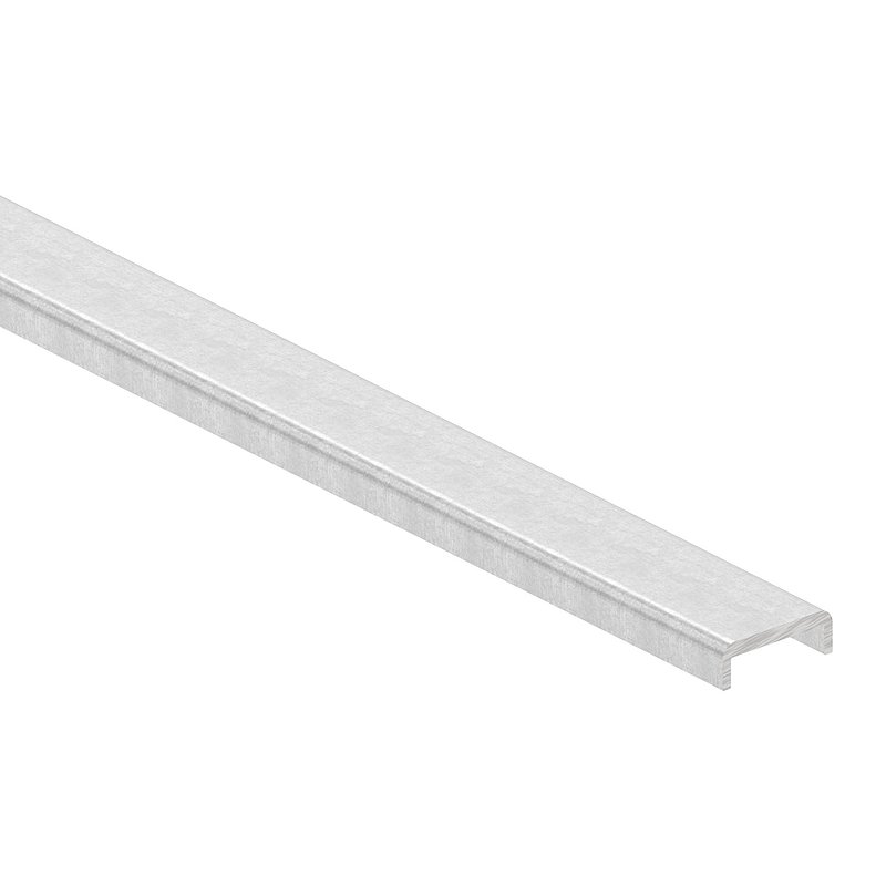 Main courante EXTRA SLIM, pour verre 12,00 - 13,52mm, L: 6000mm, aluminium brut