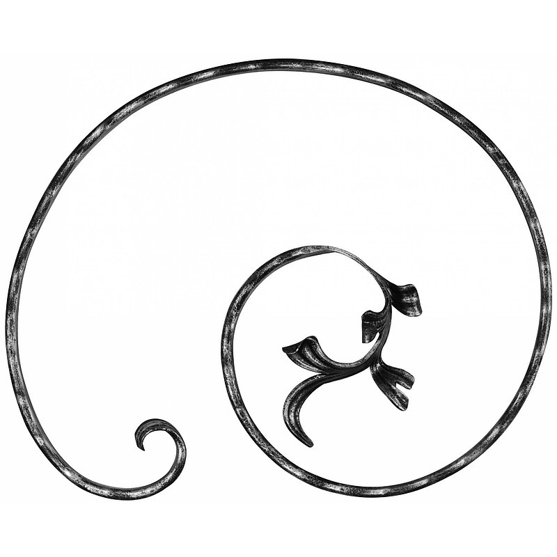 Volute en forme de C 16x8mm, 405x315mm, droite