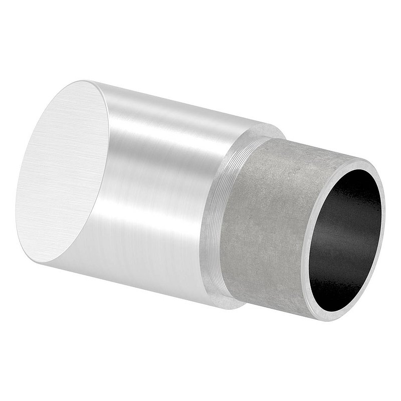 Endbogen 45°, für Rohr 33,7x2,0mm, V2A