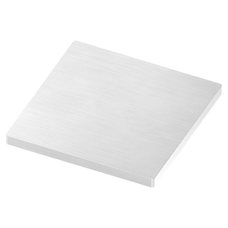 Anchor plate, 120x120x8mm, with longitudinal grinding, AISI304