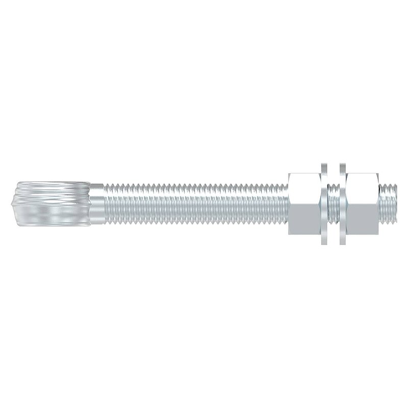 Boulon à œil pour gond à souder 121-M20, galvanisé par électrolyse