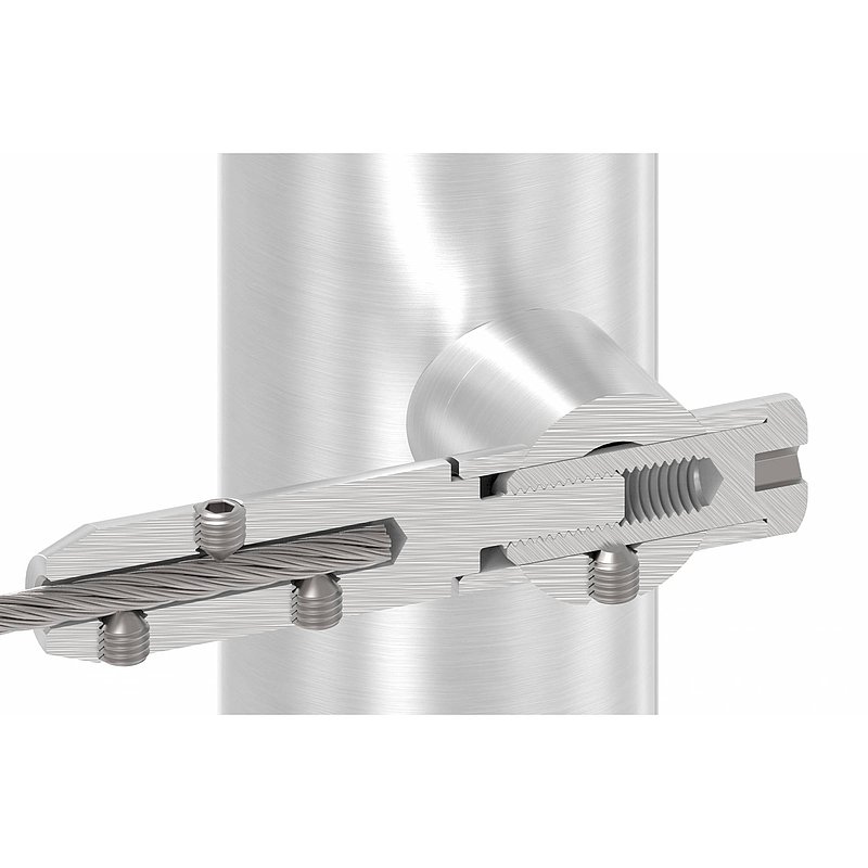 Seilhalter für 4mm Seil, V2A