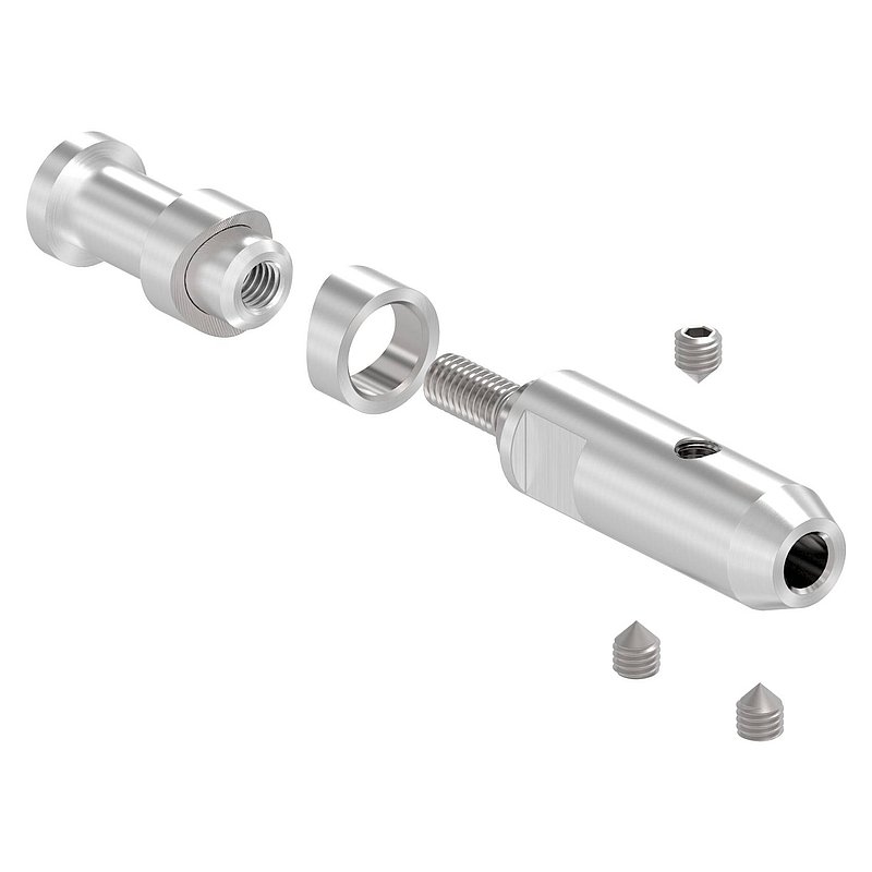Seilhalter für 5mm Seil, V2A