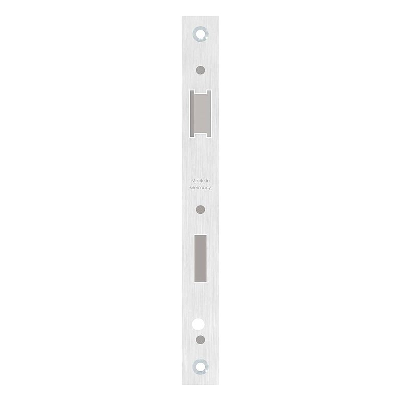 Serrure pour profils tubulaires zingué, entraxe 92 mm zingué, position du cylindre de serrure 30mm