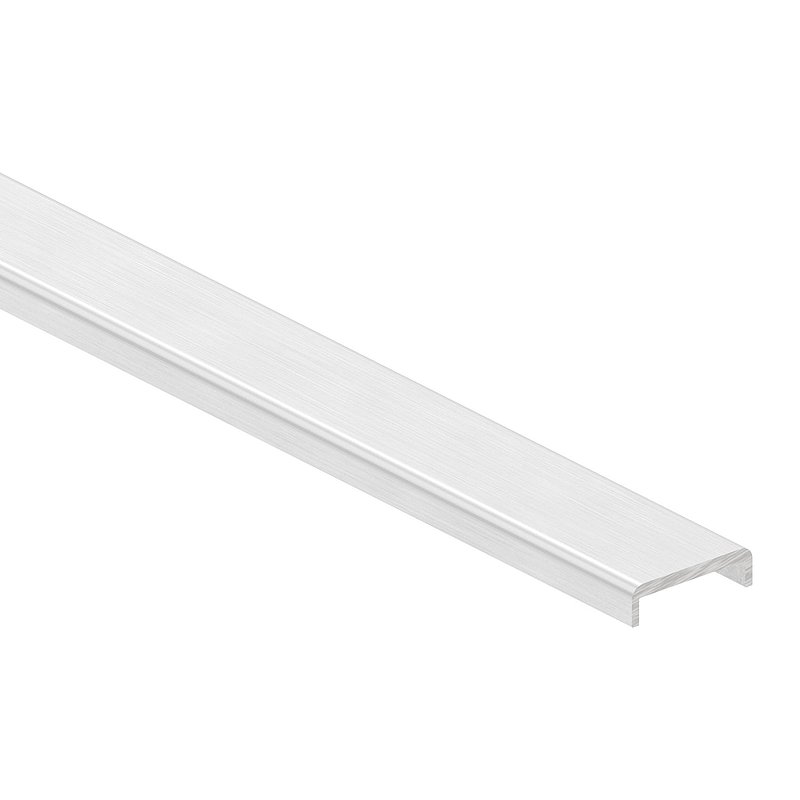 Main courante EXTRA SLIM, pour verre 16,00 - 17,52mm, L: 2000mm, aluminium E4/EV1