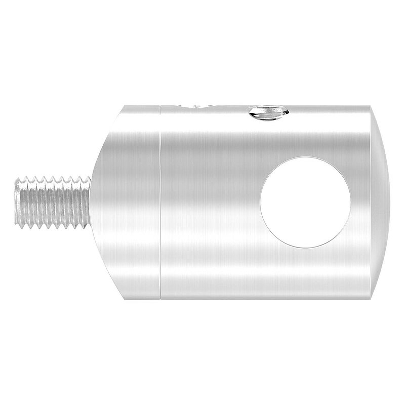 Cross bar holder for butt joint, for 33.7 mm tube, 10.2 mm hole, AISI304