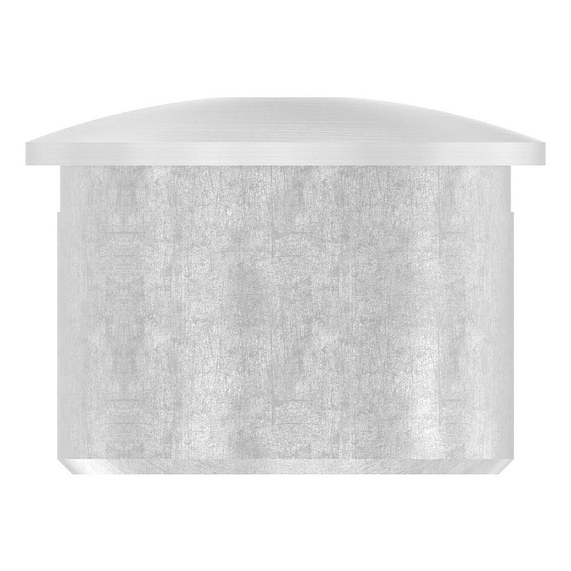 Bouchon pour extrémité de tube à coller avec M8, pour tube 33,7x2,0mm, V2A
