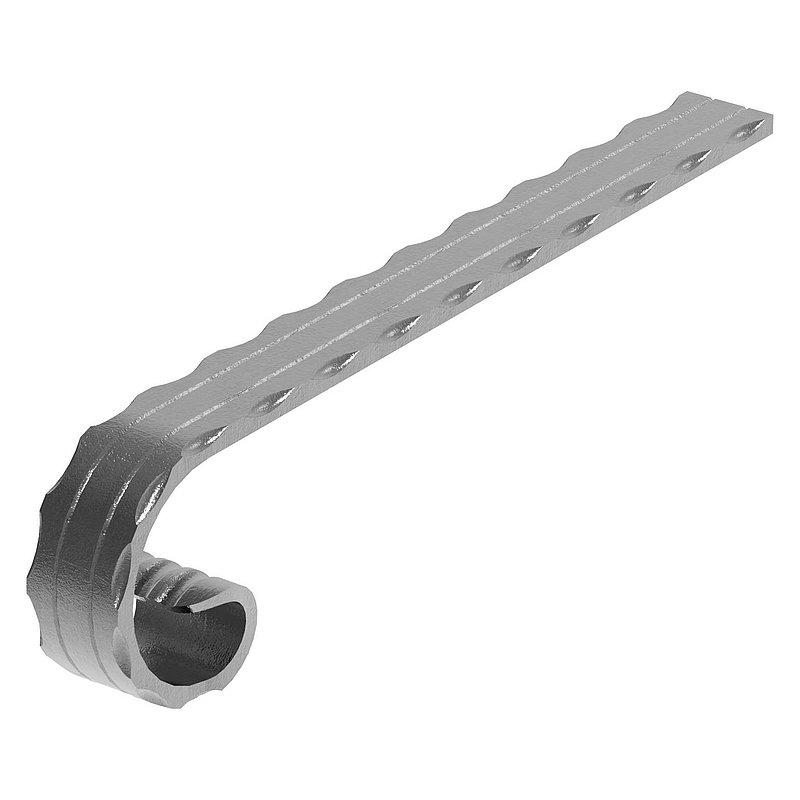Handrail starte, 40x8mm, rolled