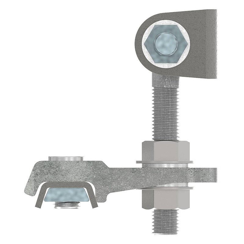 Door hinge M16, 4-way adjustable, 180°