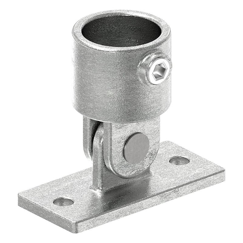 Wandhalter verst. mit 2 Bohrungen, für Rohr Ø 42,4mm