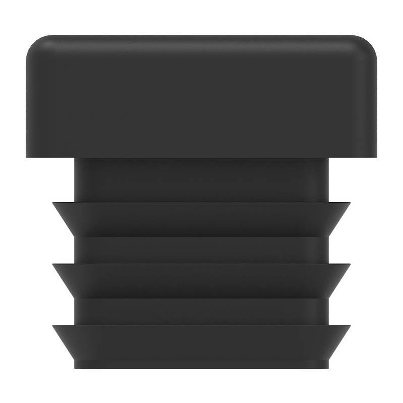 Bouchon plastique pour tube carré 20x20mm avec M8