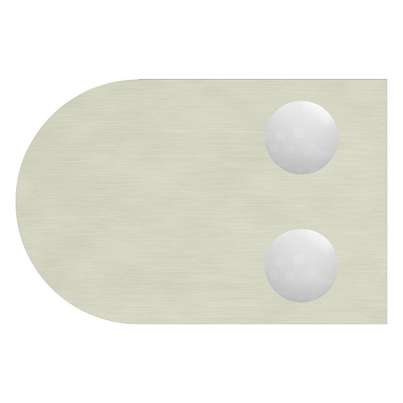 Glasklemme Mod. 12, Anschluss: 42,4mm, VA-Effekt