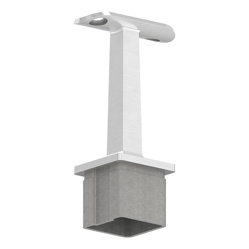 Tube end plug with pin for tube 40x40x3mm, AISI304