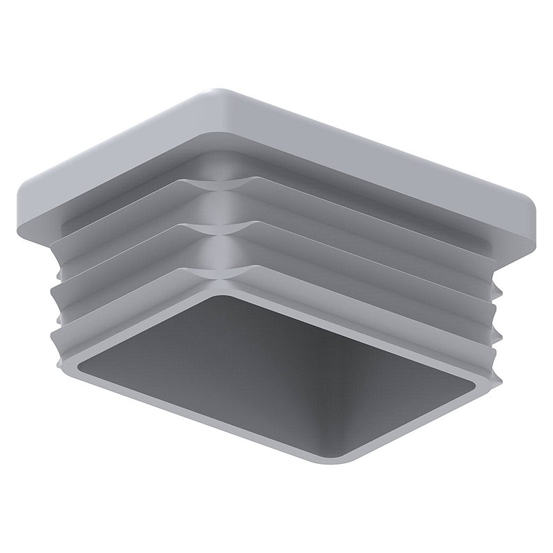 Bouchon plastique pour tube rectangle 40x30mm