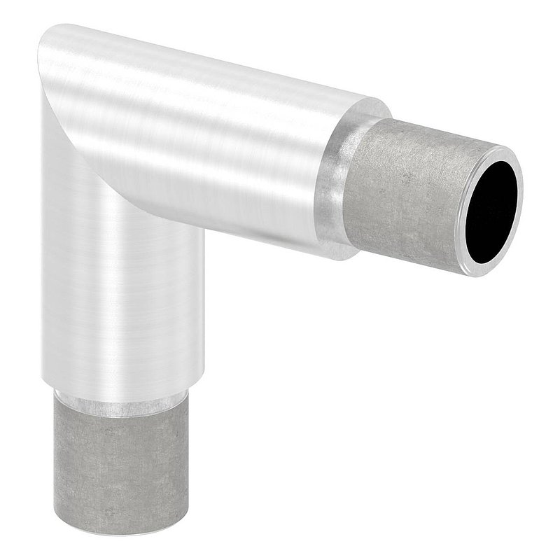 Tube coudé à 90° droit, pour tube Ø 21,3x2,0mm, V2A