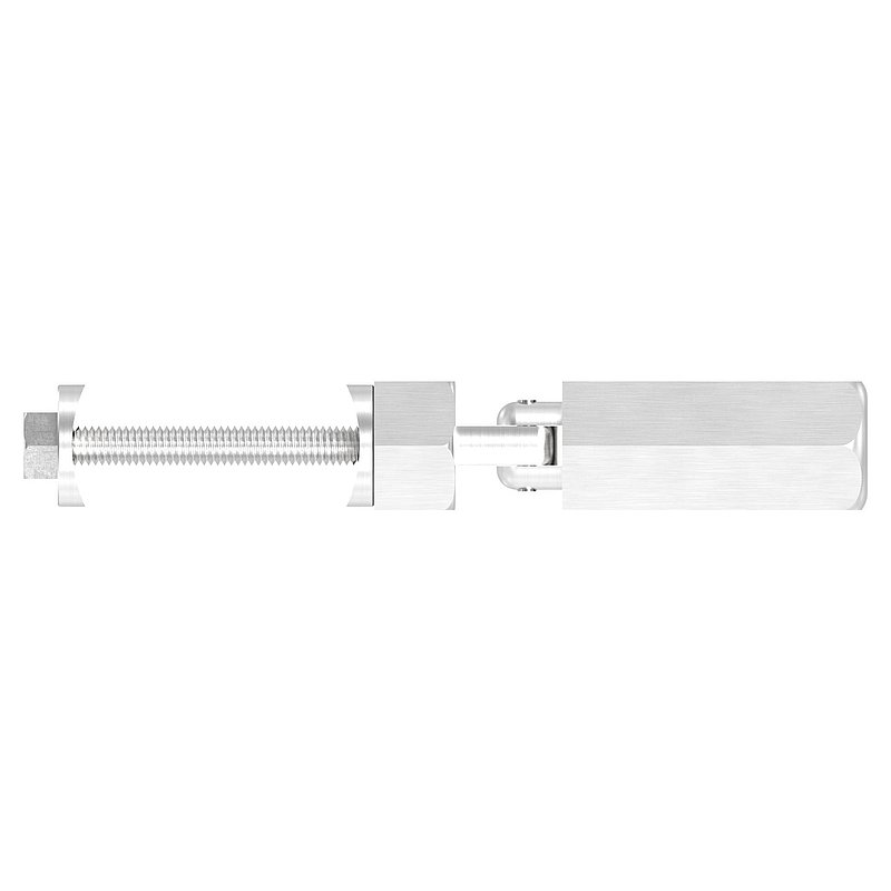 Threaded terminal for self-assembly, cable 6mm, AISI304