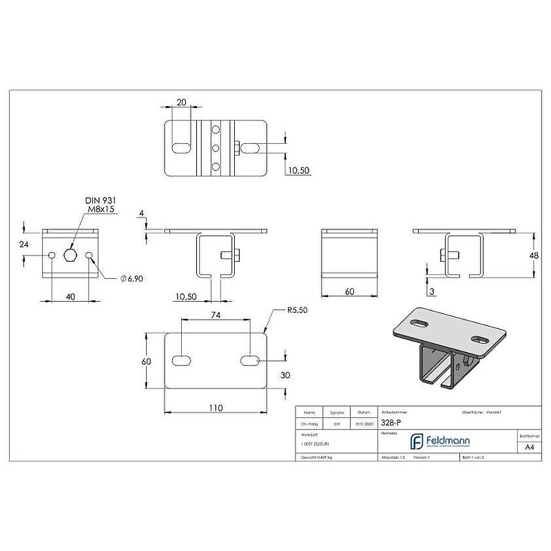 Ceiling bracket for overhead door tracks