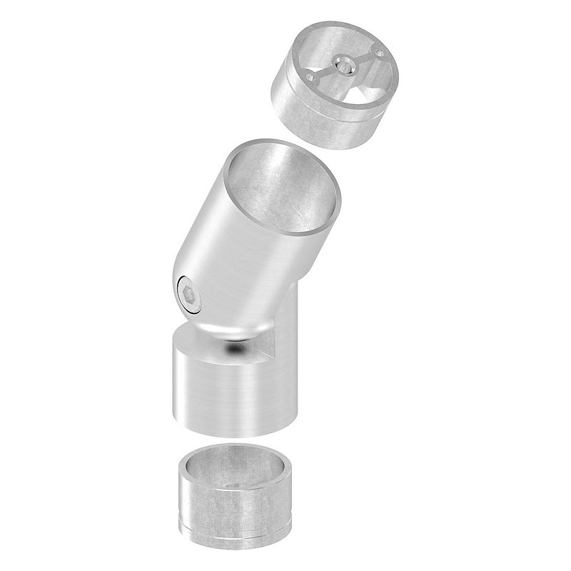 Verbinder flexibel: für 42,4mm Holzhandlauf, V2A