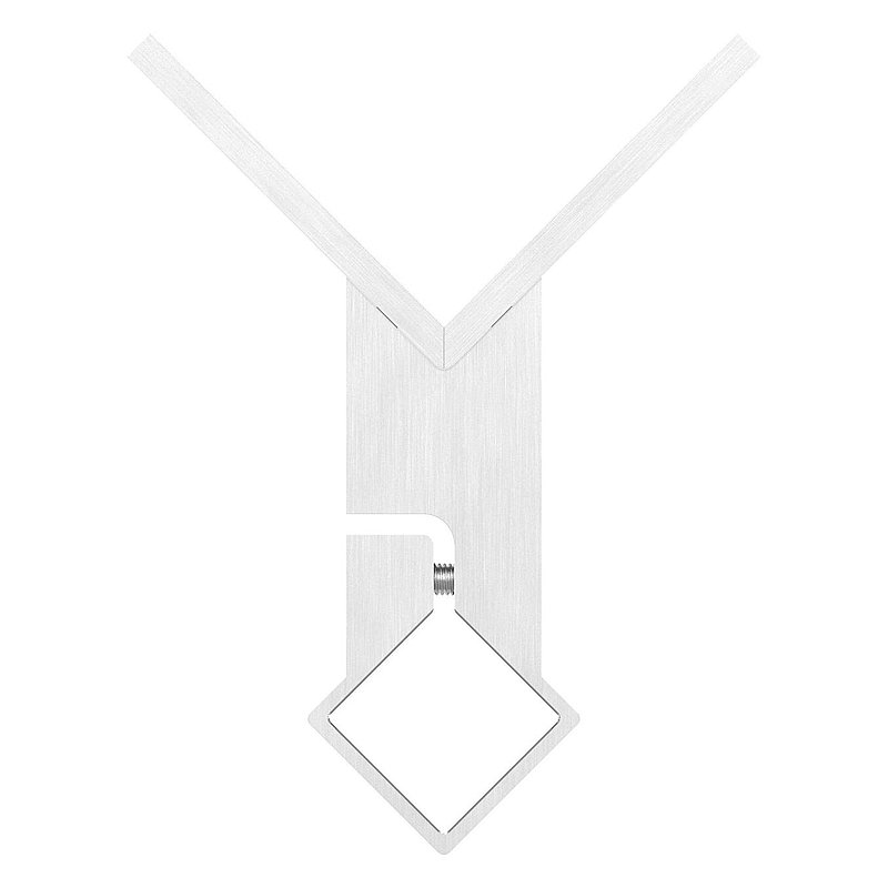 Wall mounting as external corner for posts 40x40mm, AISI304
