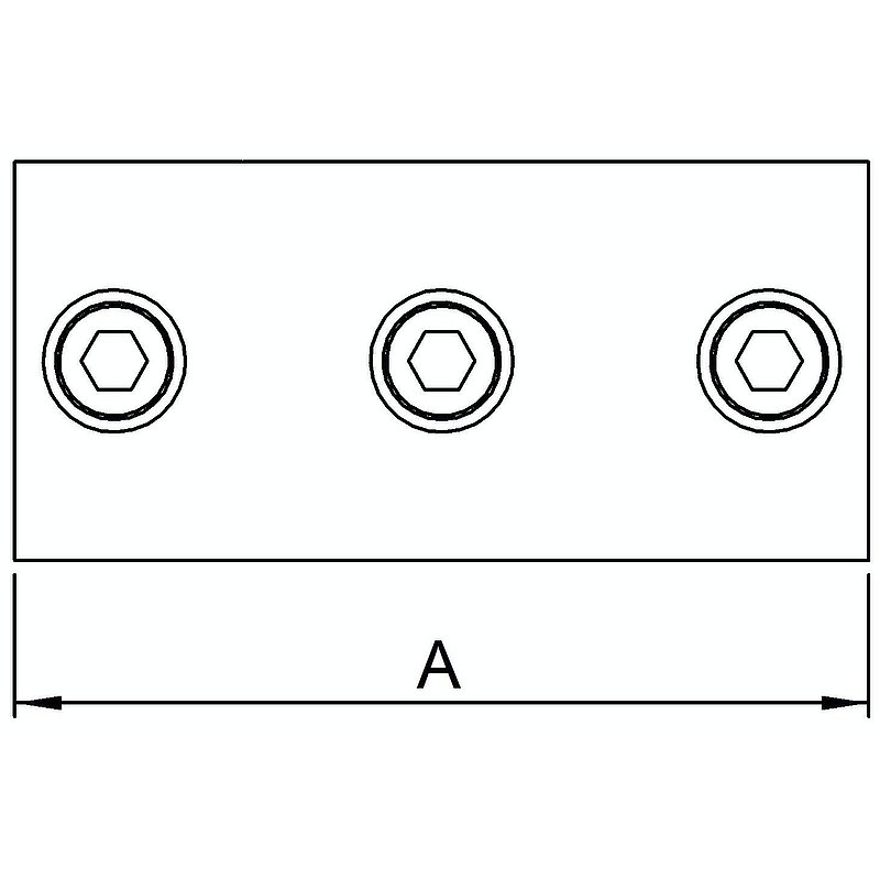 Raccord en croix, pour tube Ø 33,7mm
