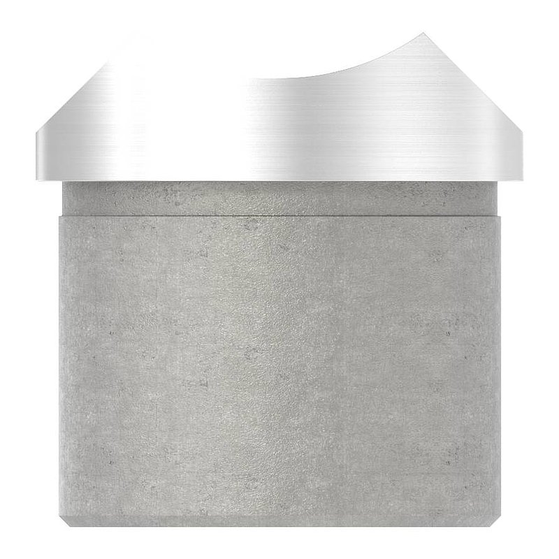 Tube saddle, top connection: tube 42.4 mm, AISI304