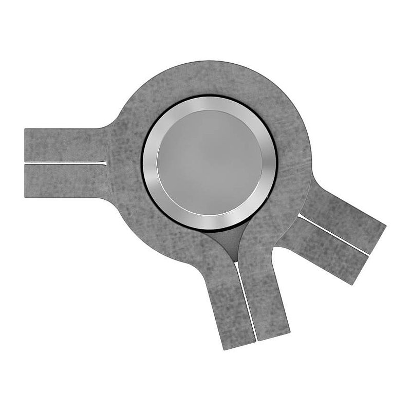 Weld-on hinge 3-piece