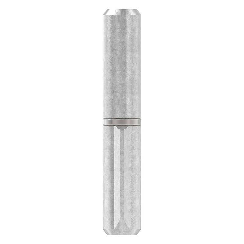 Anschweißband, L: 60mm, mit festem Stift, V2A