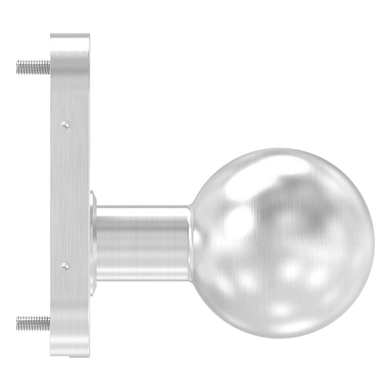 Handle knob, Ø 50mm, fixed, AISI304