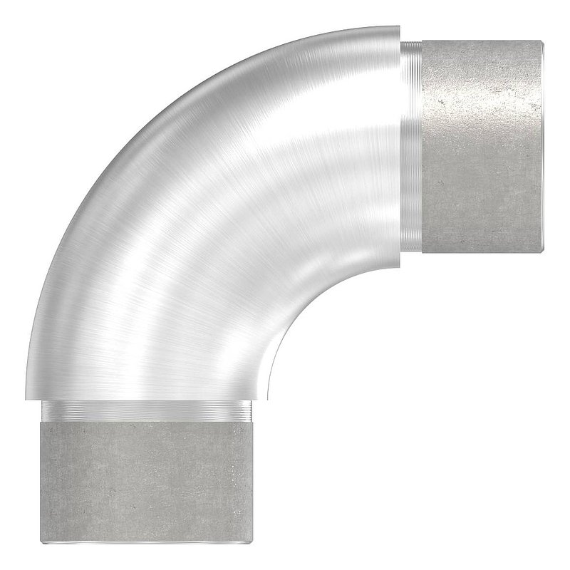 Tube bend 90°, for tube 33.7x2.0mm, AISI304