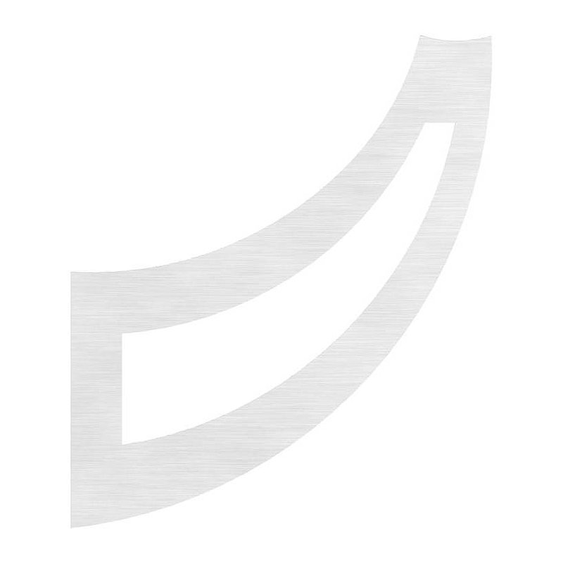 Handrail blade, 4mm thick, AISI304